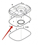 Прокладка крышки корпуса пылесоса Bosch GAS 12-25 PL (3601J7C100) 1619PB3278 купить в сервисном центре Технопрофиль