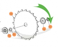 Гайка настольной пилы Makita MLT100N JM27000180 купить в сервисном центре Технопрофиль
