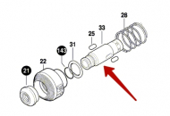 Патрон отбойного молотка Bosch GSH 501 (3611C37020) 1619P07748 купить в сервисном центре Технопрофиль