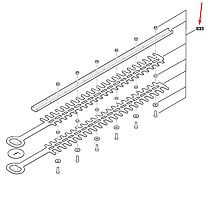 Ножи к аккумуляторному кусторезу EasyHedge Cut 18-45 BOSCH (2609006403) купить в сервисном центре Технопрофиль