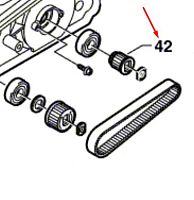 Шкив для зубчатого ремня Z=18 к рубанку PHO 1 / PHO 15-82 BOSCH (2606625001) купить в сервисном центре Технопрофиль