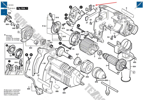 Кнопка реверса к GSB / PSB BOSCH (2602098008) купить в сервисном центре Технопрофиль фото 5