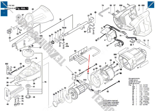 Радиальный шарикоподшипник к GSA 1100 E / PSA 900 E BOSCH (2610956882) купить в сервисном центре Технопрофиль фото 2