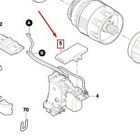 Кнопка реверса для GSR/GSB 120-LI BOSCH (2609101391) купить в сервисном центре Технопрофиль