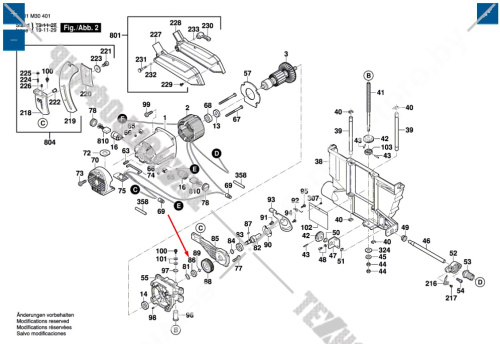 Шарикоподшипник к распиловочному столу GTS 10 J / GTS 10 XC BOSCH (2610996949) купить в сервисном центре Технопрофиль фото 2