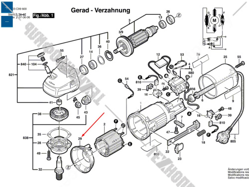 Кольцо воздуховод к GWS / GUF / GNF / PWS BOSCH (1601328005) купить в сервисном центре Технопрофиль фото 2