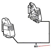 Корпус мотора к триммеру ART 30 BOSCH (1607000325) купить в сервисном центре Технопрофиль