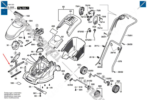 Шарнирная часть к Rotak 34 BOSCH (F016L63653) купить в сервисном центре Технопрофиль фото 2