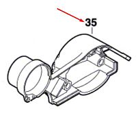 Щеточная крышка к рубанку GHO 15-82 / GHO 26-82 BOSCH (2609100023) купить в сервисном центре Технопрофиль