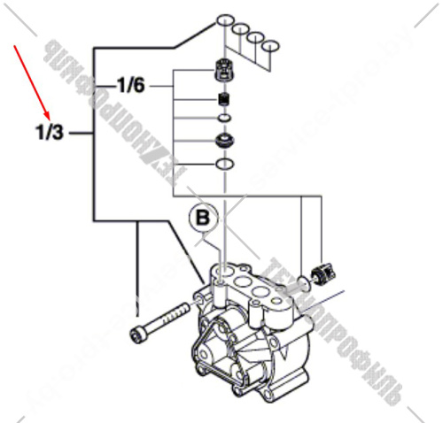 Головка цилиндра__AQUATAK 100 купить в сервисном центре Технопрофиль