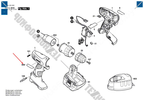 Этикетка к шуруповерту PSR 12 BOSCH (2609135937) купить в сервисном центре Технопрофиль фото 2