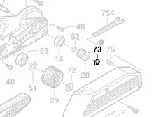 Гайка__PHO 15-82 / GHO 40-82 C  (М6, левая резьба) купить в сервисном центре Технопрофиль