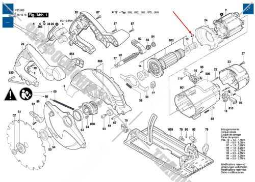 Кольцо резиновое к GKS 190 BOSCH (1619P06227) купить в сервисном центре Технопрофиль фото 4
