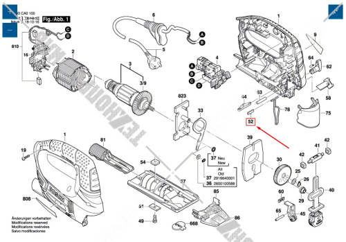 Передвижное звено к PST 650 / 700 PE / 750 PE / 800 PEL / 900 PEL BOSCH (2601030166) купить в сервисном центре Технопрофиль фото 2