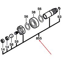 Сверлильный шпиндель к GBM 10 SRE BOSCH (2606135919) купить в сервисном центре Технопрофиль