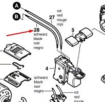 Кабель соединительный (черный)__GSR 12 V / GSR 18 V купить в сервисном центре Технопрофиль