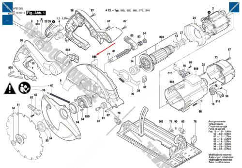 Защитный кожух к GKS 190 BOSCH (1619P07590) купить в сервисном центре Технопрофиль фото 6