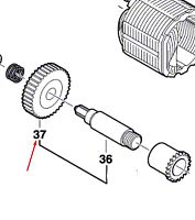 Цилиндрическое колесо к PSB 500 RE / PSB 550 RE BOSCH (2606320081) купить в сервисном центре Технопрофиль