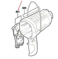 Корпус мотора к гайковерту GDS 18 E BOSCH (1619PA2434) купить в сервисном центре Технопрофиль