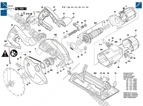 Предохранительная шайба к GKS 190 / GKS 600 BOSCH (1619P06231) купить в сервисном центре Технопрофиль фото 6