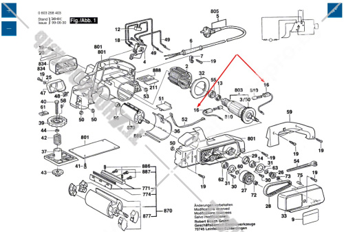 Щеткодержатель к GHO / PHO / GSB / GBM / GSS BOSCH (2604449027) купить в сервисном центре Технопрофиль фото 2