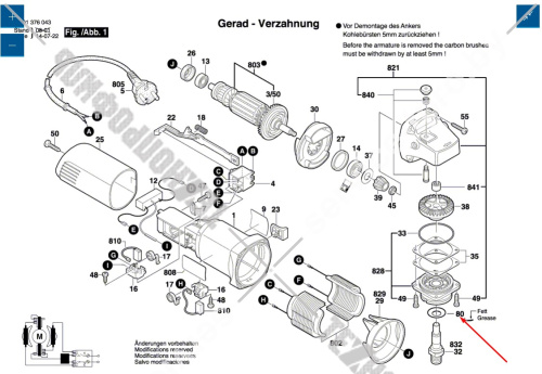 Уплотнительная шайба к GWS 580 BOSCH (3600150021) купить в сервисном центре Технопрофиль фото 2