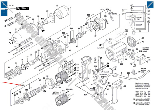 Якорь в сборе к гайковерту GDS 24 / GDS 30 BOSCH (3604010071) купить в сервисном центре Технопрофиль фото 4