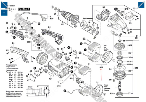 Узел к GWS 22-230 LVI BOCSH (1604220429) купить в сервисном центре Технопрофиль фото 2