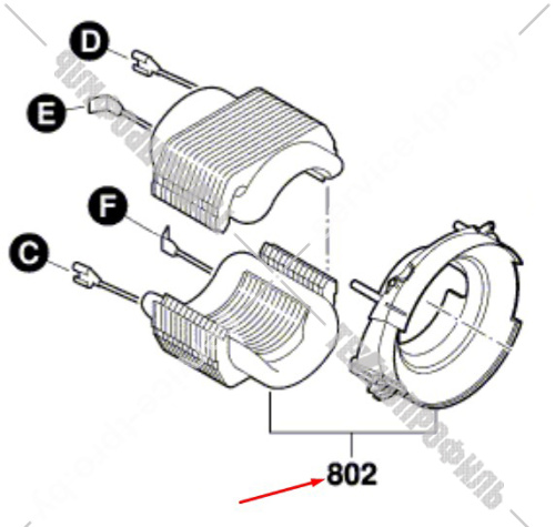 Узел к GWS 22-230 LVI BOCSH (1604220429) купить в сервисном центре Технопрофиль