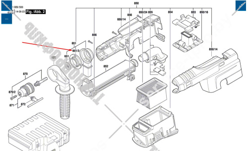 Закрывающий колпачок к GBH 2-23 REA BOSCH (1619P02020) купить в сервисном центре Технопрофиль фото 2