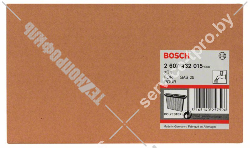 Фильтр для влажной уборки (полиэстер) к пылесосу GAS 25 L SFC BOSCH (2607432015) купить в сервисном центре Технопрофиль фото 2