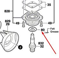 Уплотнительная шайба к GWS 580 BOSCH (3600150021) купить в сервисном центре Технопрофиль