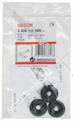 Резиновое защитное кольцо к PSB 500 RE/ 530 RA/ 550 RA/ 600 RE/ 650 RA BOSCH (2600206005) купить в сервисном центре Технопрофиль