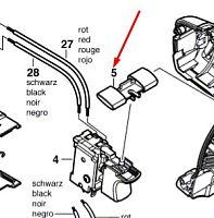 Кнопка реверса к GSR 12 / 14.4 / 18 V BOSCH (2609100504) купить в сервисном центре Технопрофиль