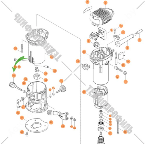 Винт M5x35 к фрезеру RT0700C / DRT50 MAKITA (265792-0) купить в сервисном центре Технопрофиль фото 2