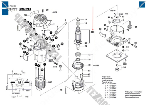 Ротор для фрезера Bosch GFK 600 (3601F0A101) 2609120316 купить в сервисном центре Технопрофиль фото 2