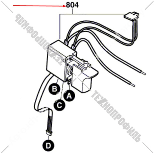 Выключатель шуруповерта Bosch PSR 14.4 LI-2 (3603J56400) 2609002109 купить в сервисном центре Технопрофиль