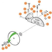 Внутреннее кольцо к LS1018L / LS0815FL / LH1201FL MAKITA (JM23100144) купить в сервисном центре Технопрофиль