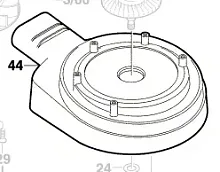 Отсасывающий колпак__GEX 125 AC / GEX 150 AC / GEX 34-150 (2600282015) купить в сервисном центре Технопрофиль