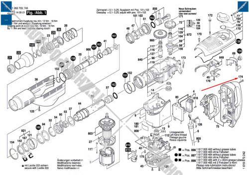 Винт__GBH 11 DE / GSH 11 E  (головка TORX 5,5 х 25) купить в сервисном центре Технопрофиль фото 2