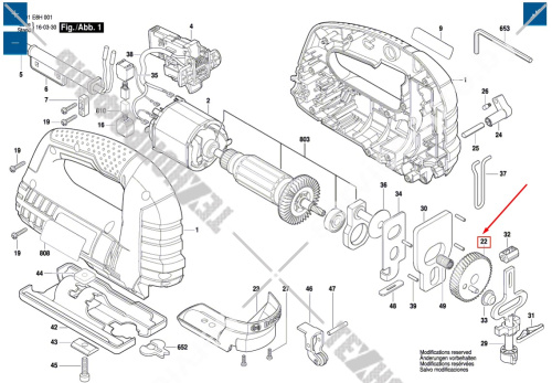 Шестерня лобзика Bosch GST 75 E (3601E8H0E0) 1619X04872 купить в сервисном центре Технопрофиль фото 2