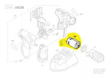 Двигатель шуруповерта Bosch GSR 10,8 V-LI (3601J92U00) 2607022840 купить в сервисном центре Технопрофиль