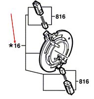 Щеткодержатель к GSB 16 RE / PSB 700 BOSCH (2604337115) купить в сервисном центре Технопрофиль