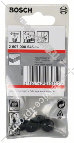 Вставка-маркер для дюбелей 8 мм  (4 шт) BOSCH (2607000545) купить в сервисном центре Технопрофиль