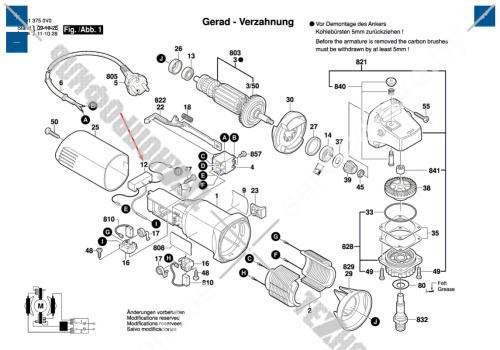 Помехоподавляющий фильтр к GWS 660 BOSCH (1619P07647) купить в сервисном центре Технопрофиль фото 4