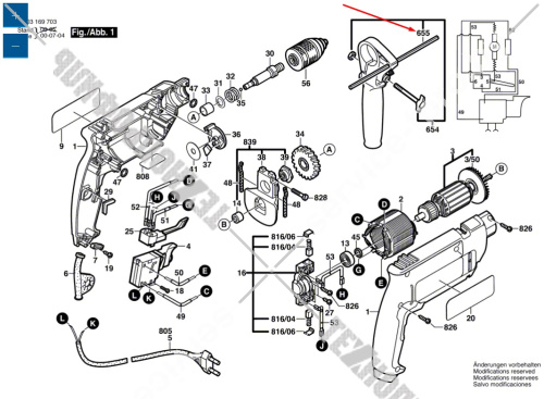 Упор глубины к ударным дрелям BOSCH (2609005615) купить в сервисном центре Технопрофиль фото 2