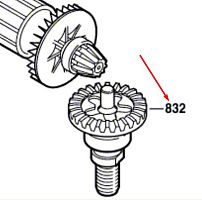 Шпиндель М14 к углошлифмашине PWS 6-115 / PWS 600 / PWS 650 BOSCH (1607000992) купить в сервисном центре Технопрофиль