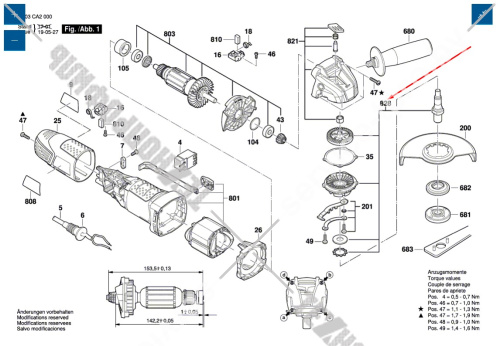 Опорный фланец болгарки УШМ Bosch PWS 700-115 (3603A64200) 2609002444 купить в сервисном центре Технопрофиль фото 6