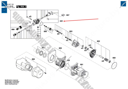 Головка насоса__AQT 35-12 купить в сервисном центре Технопрофиль фото 2