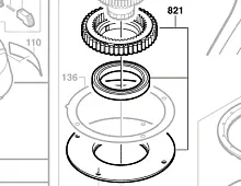 Шкив зубчатого ремня__GEX 150 TURBO BOSCH купить в сервисном центре Технопрофиль